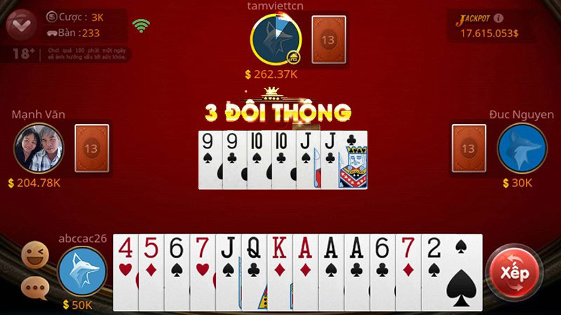 Hướng dẫn chơi game bài Tiến lên miền Nam Mu88