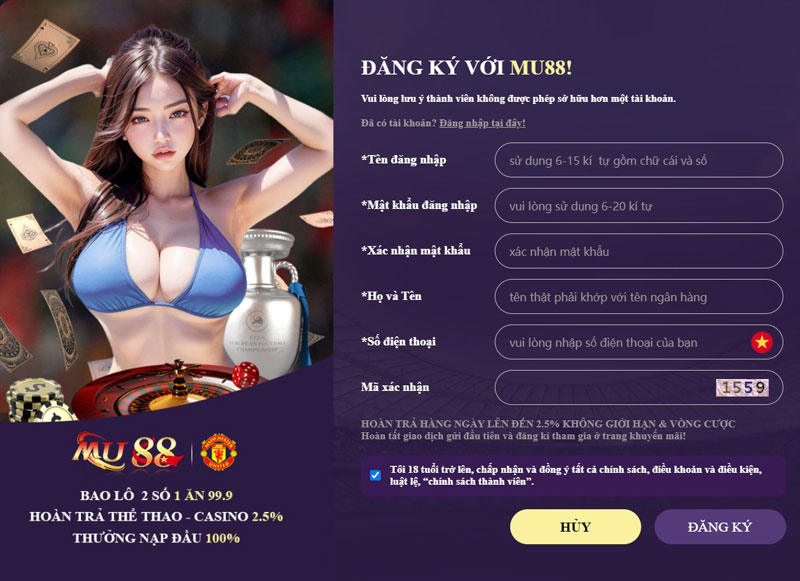 Hướng dẫn đăng ký Mu88